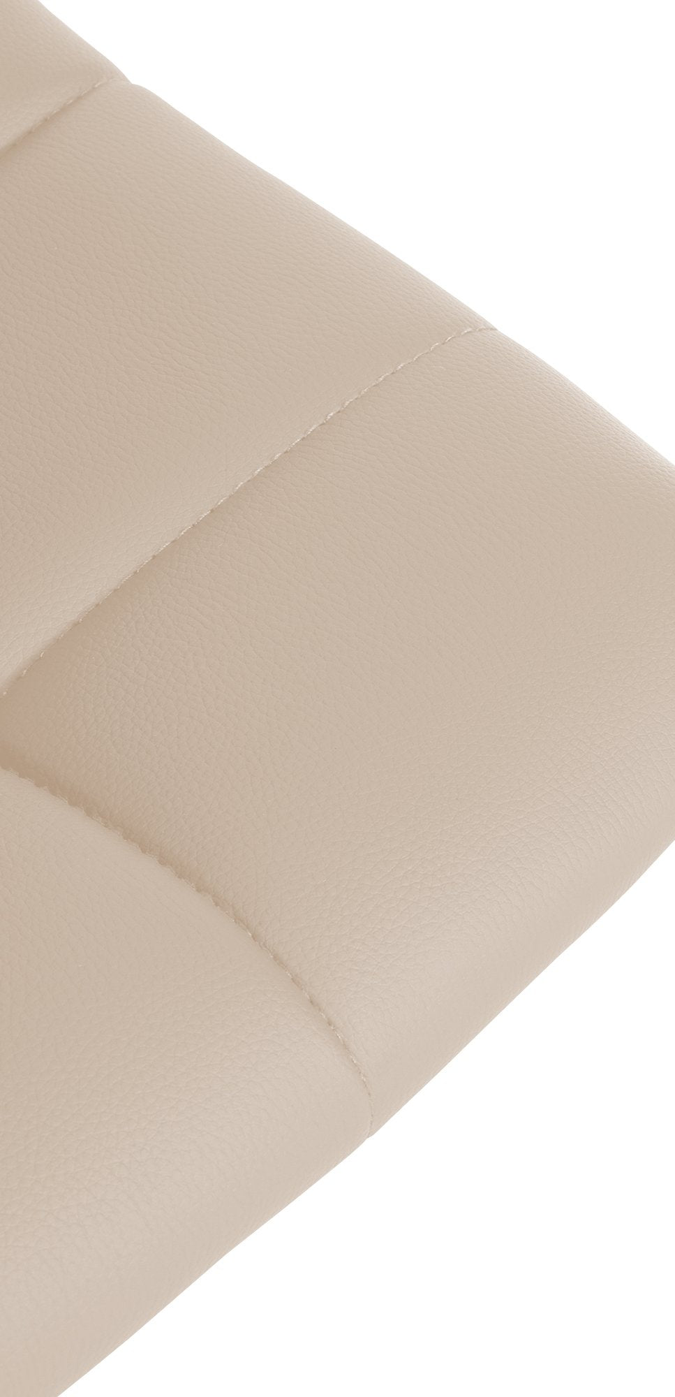 Lot de 2 Tabourets de Bar avec Dossier Réglables Pivotants 107 Similicuir Crème - image 8