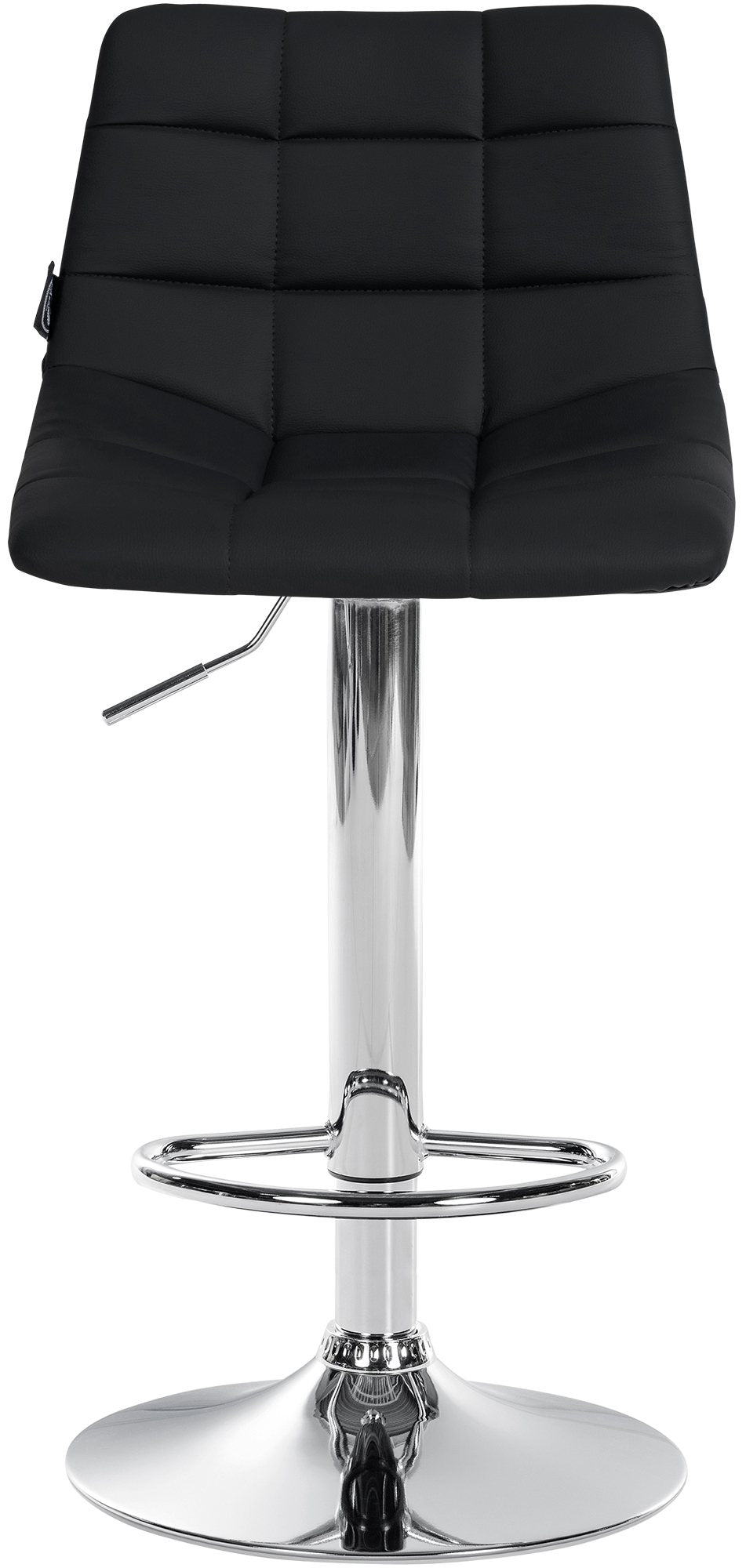 Lot de 2 Tabourets de Bar avec Dossier Réglables Pivotants 107 Similicuir Noir - image 4