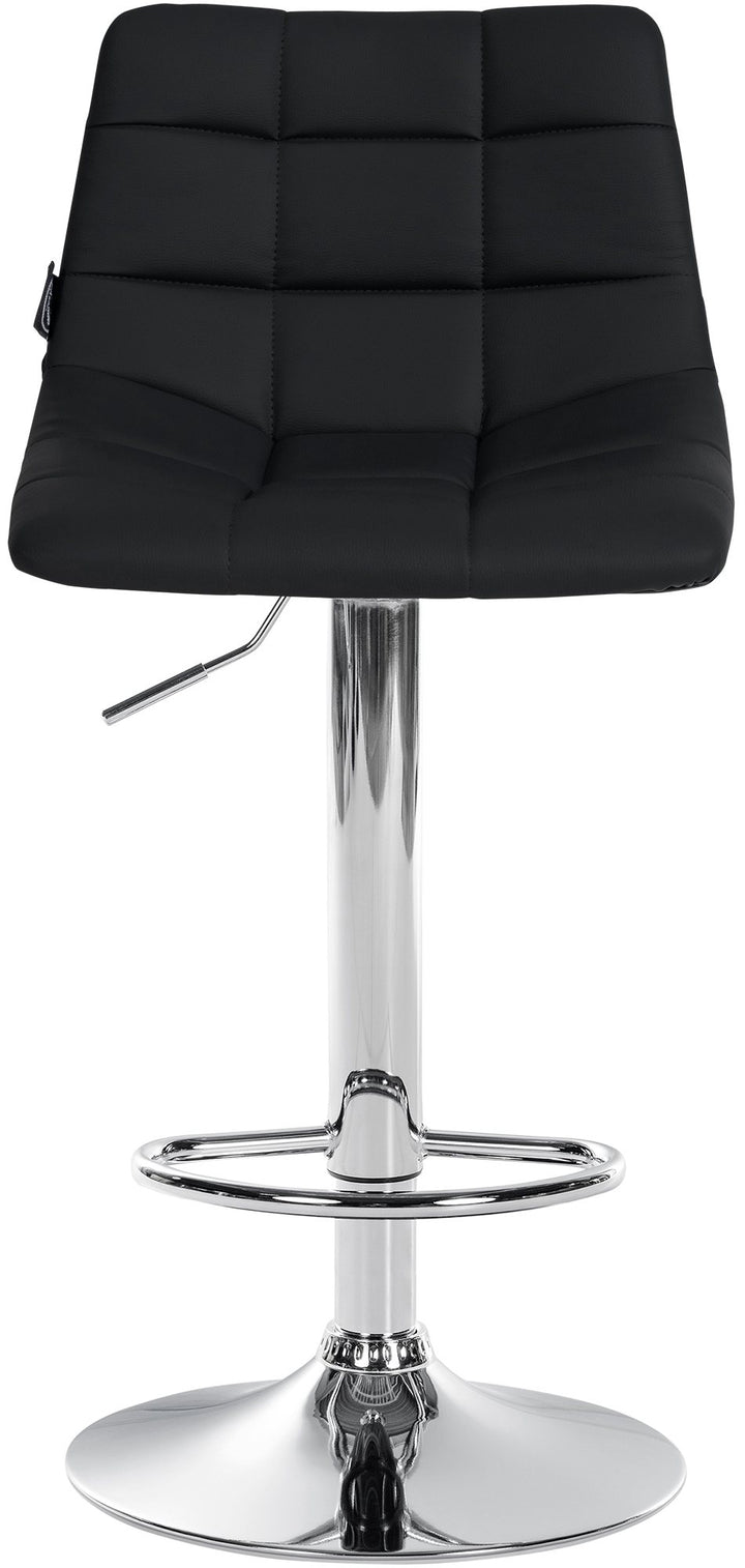 Lot de 2 Tabourets de Bar avec Dossier Réglables Pivotants 107 Similicuir Noir - image 4