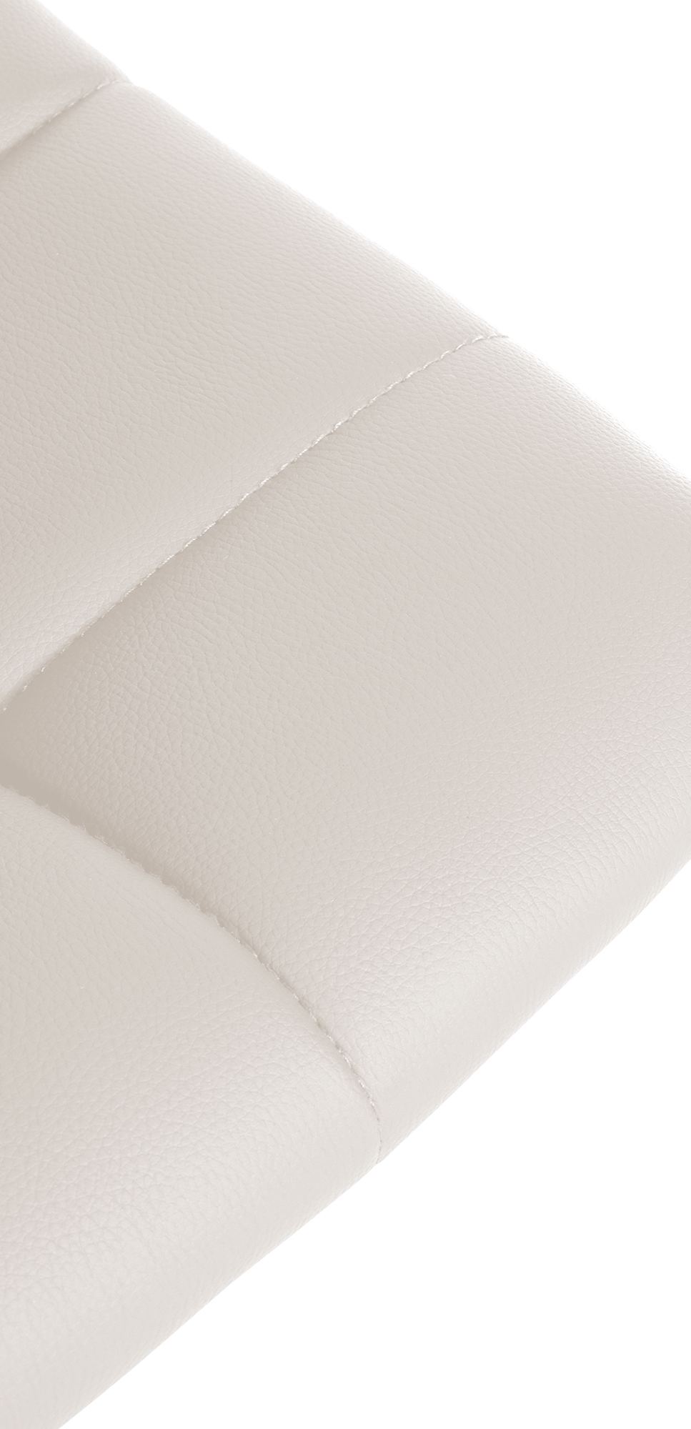 Lot de 2 Tabourets de Bar avec Dossier Réglables Pivotants 107 Similicuir Blanc - image 8