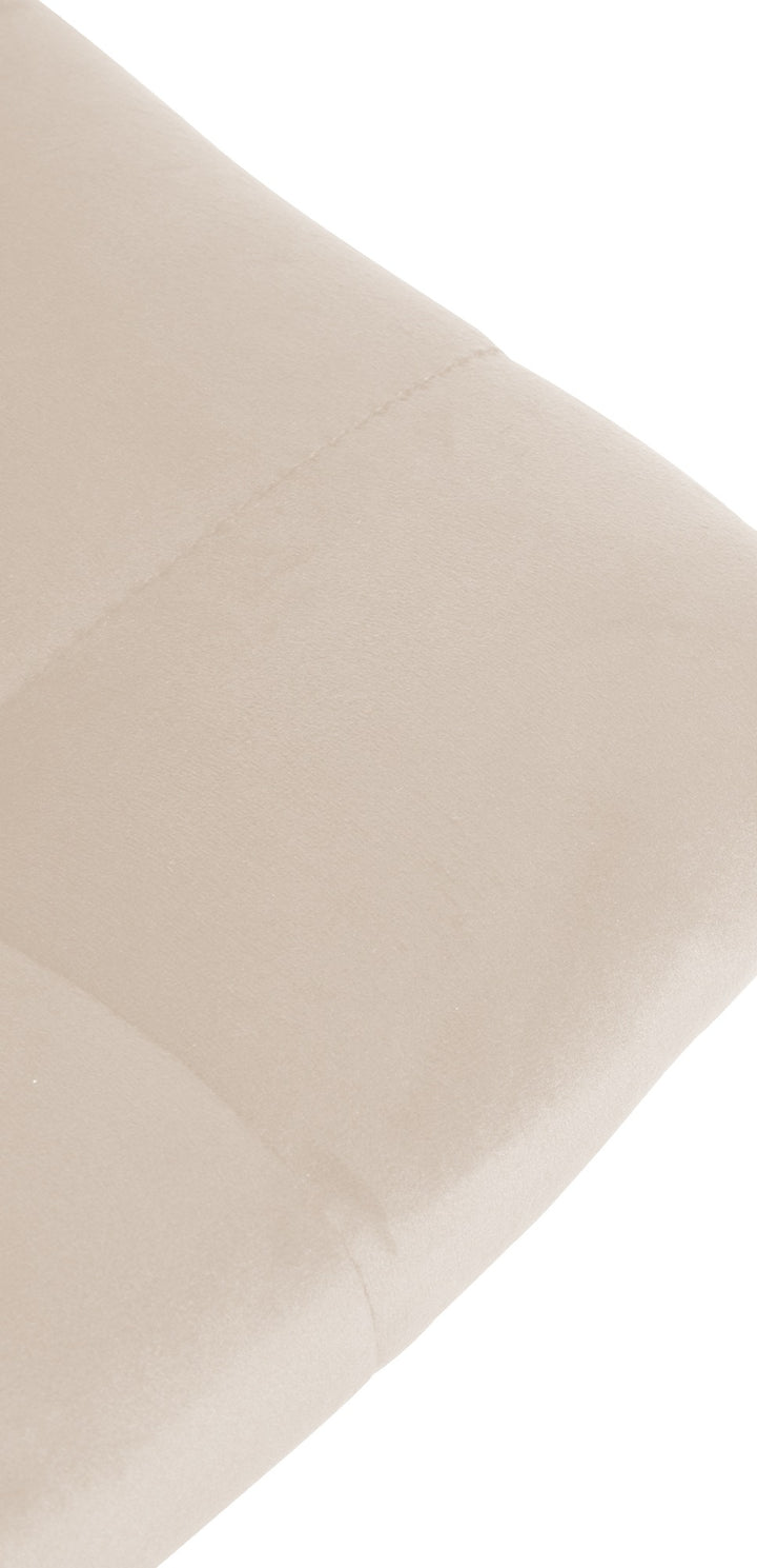 Lot de 2 Tabourets de Bar avec Dossier Réglables Pivotants 107 Velours Crème - image 8