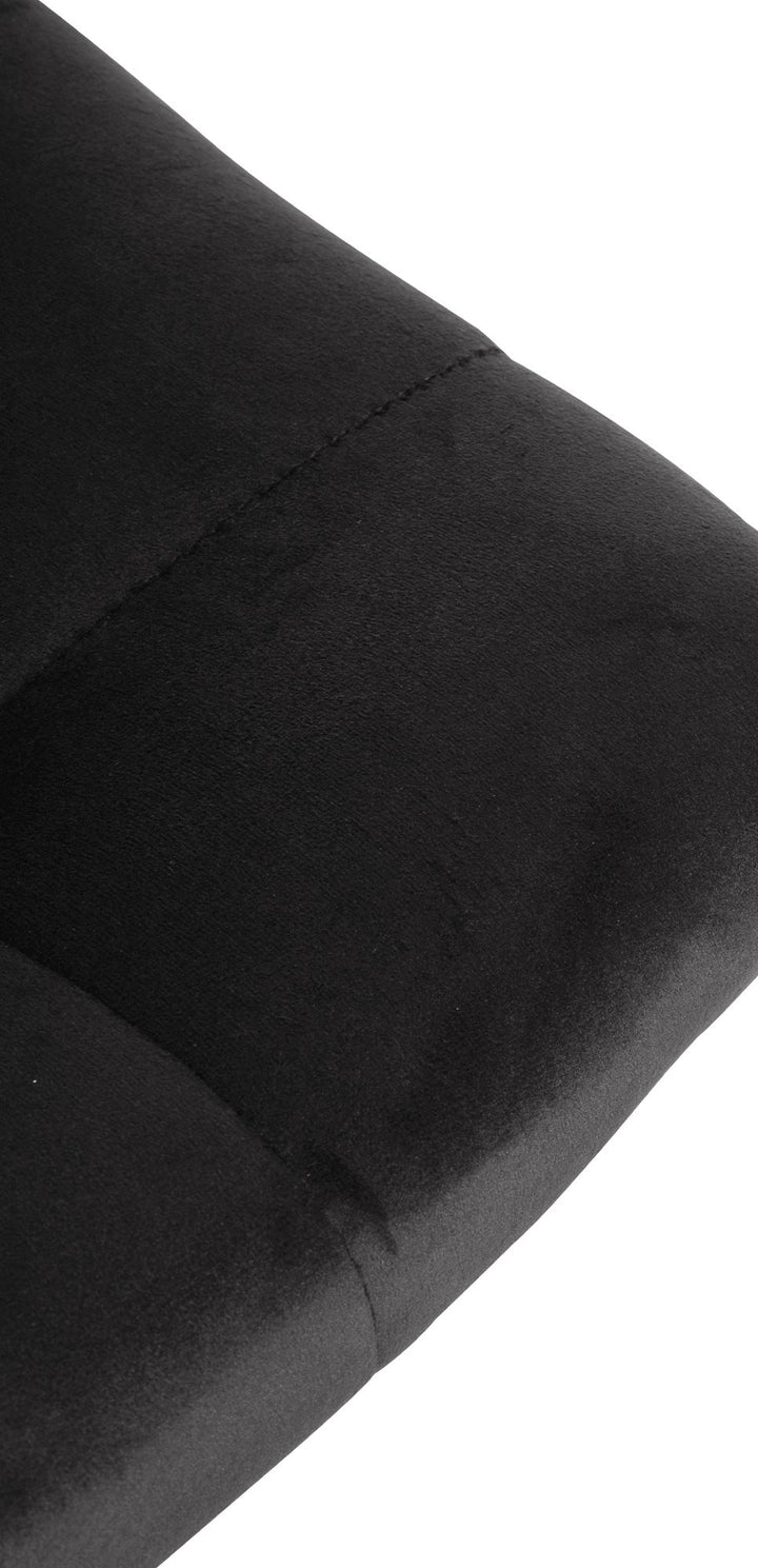 Lot de 2 Tabourets de Bar avec Dossier Réglables Pivotants 107 Velours Noir - image 8