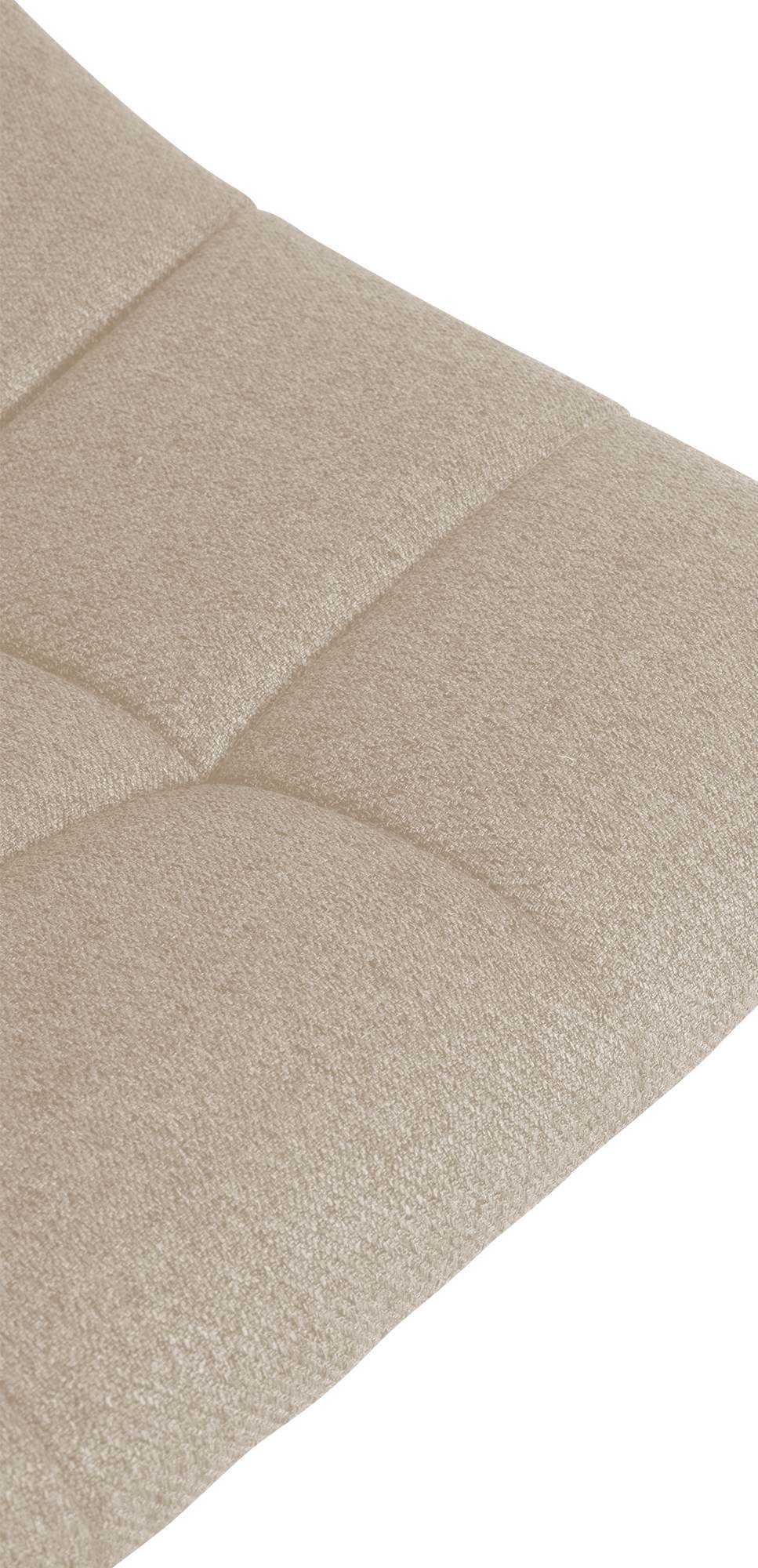 Lot de 2 Tabourets de Bar avec Dossier Réglables Pivotants 107 Tissu Crème - image 8