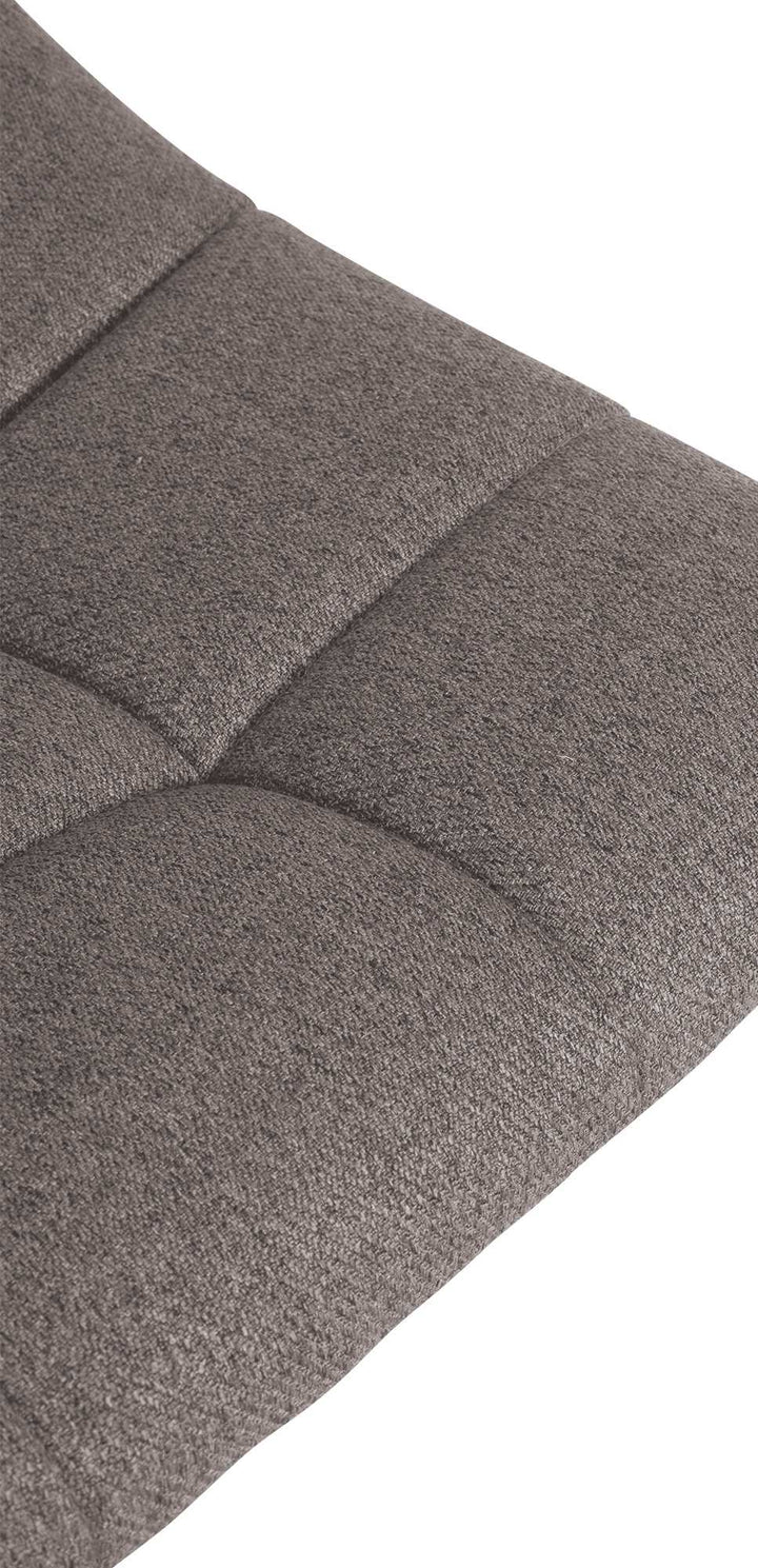 Lot de 2 Tabourets de Bar avec Dossier Réglables Pivotants 107 Tissu Gris - image 8