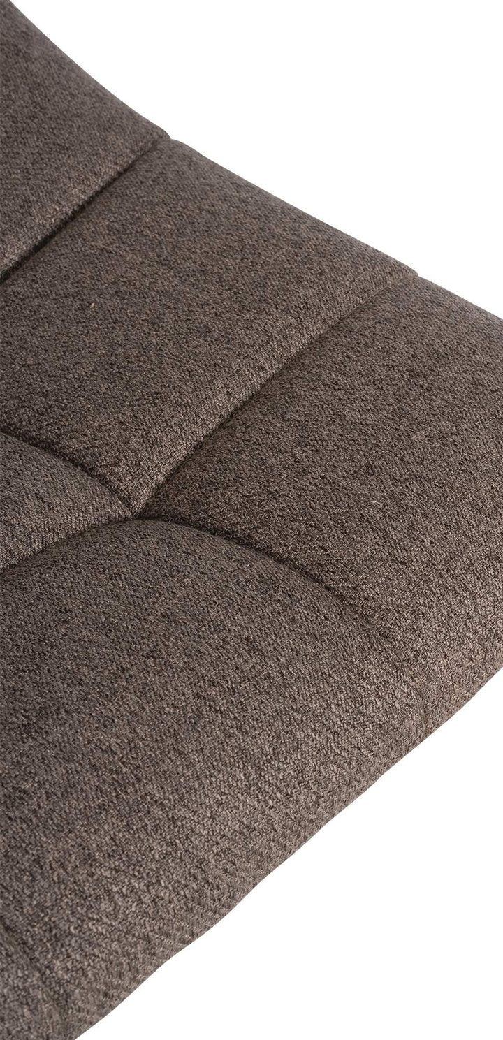 Lot de 2 Tabourets de Bar avec Dossier Réglables Pivotants 107 Tissu Taupe - image 8