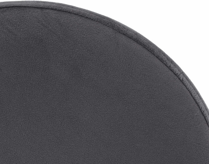 Lot de 2 Tabourets de Bar Réglables Pivotants 109 Velours Gris foncé - image 7