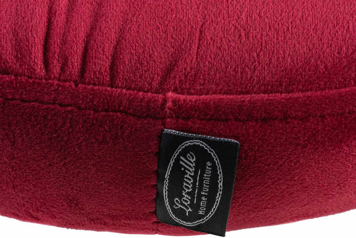 Lot de 2 Tabourets de Bar Réglables Pivotants 109 Velours Rouge - image 8