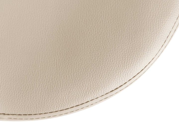 Lot de 2 Tabourets de Bar Réglables Pivotants 109 Similicuir Crème - image 7