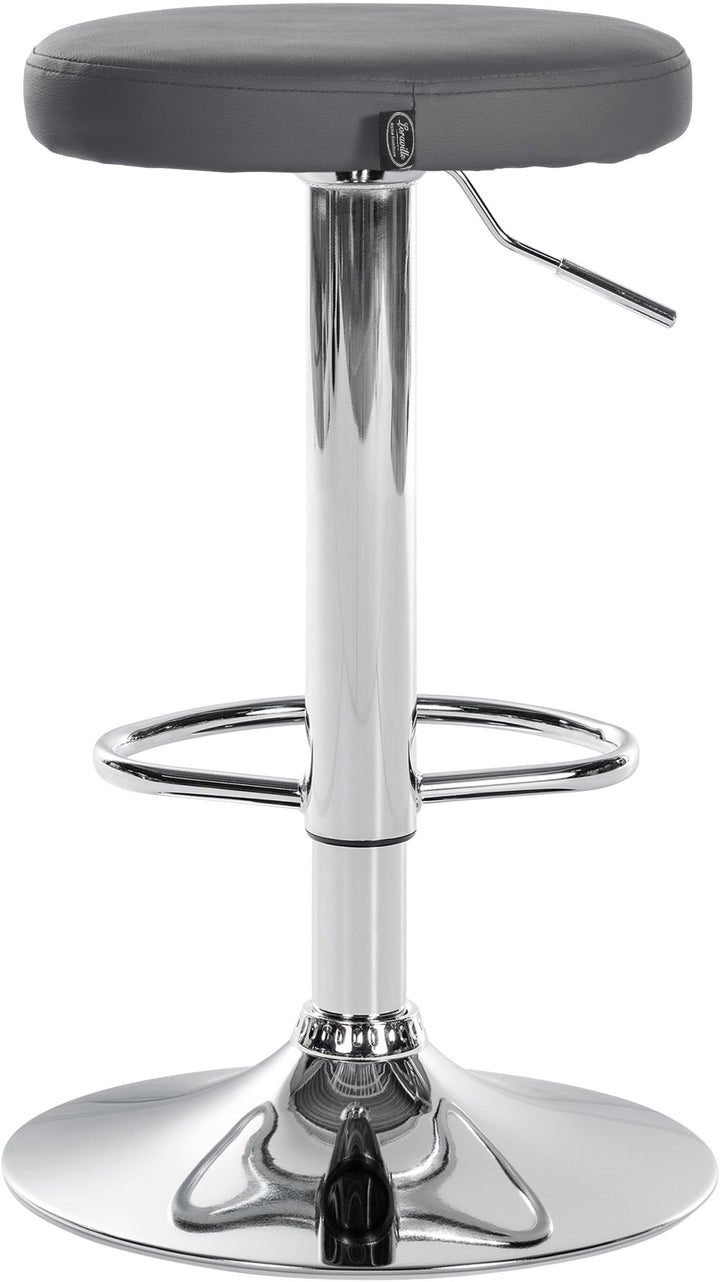 Lot de 2 Tabourets de Bar Réglables Pivotants 109 Similicuir Gris - image 6