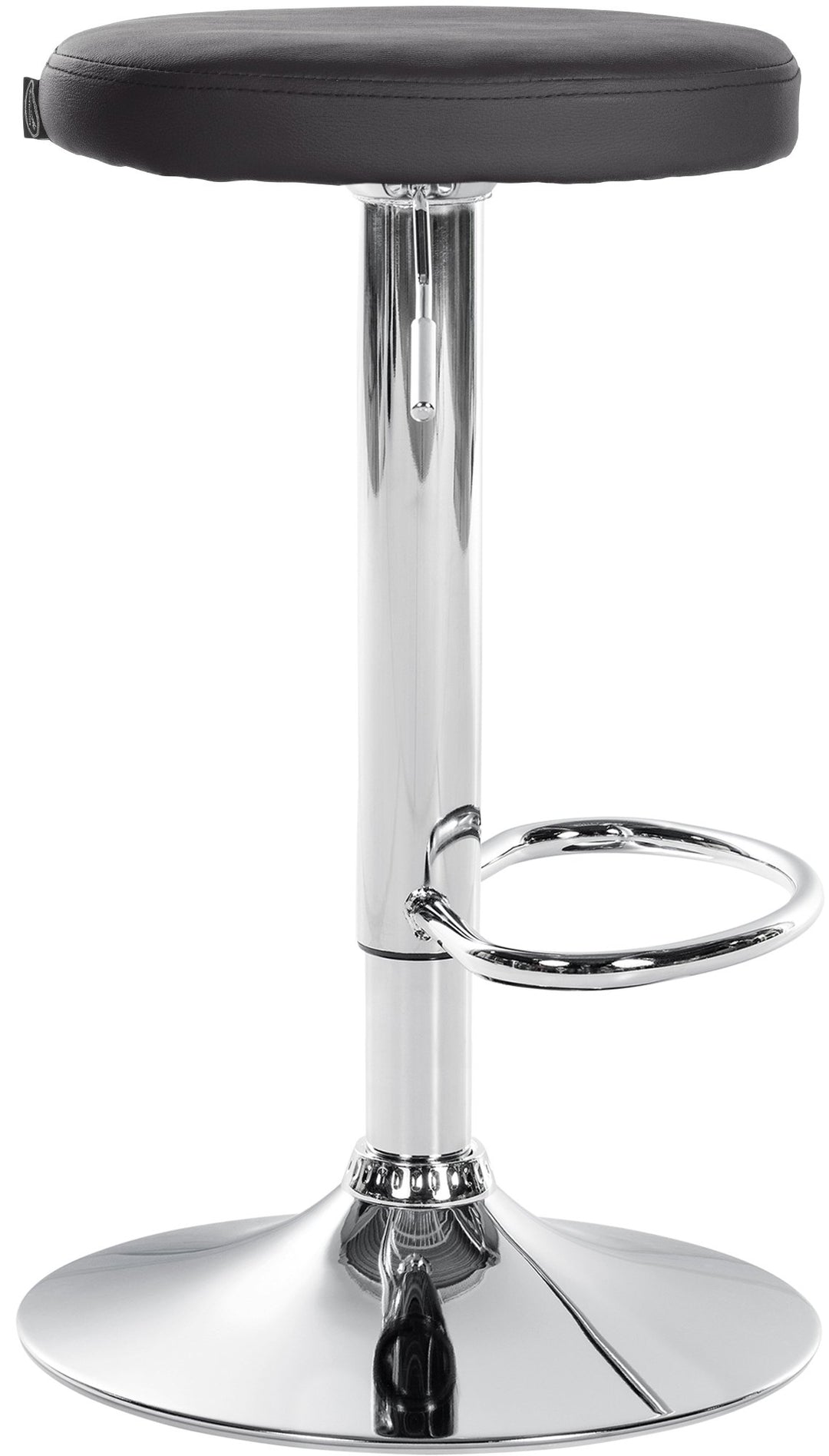Lot de 2 Tabourets de Bar Réglables Pivotants 109 Similicuir Noir - image 4