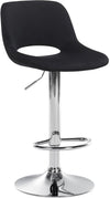 Tabouret de Bar avec Dossier Réglable Pivotant 106 Velours Noir