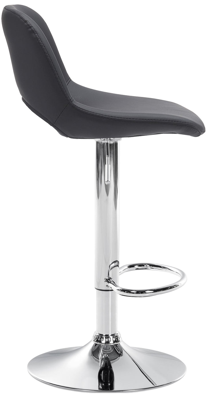 Lot de 2 Tabourets de Bar avec Dossier Réglables Pivotants 106 Similicuir Noir - image 6