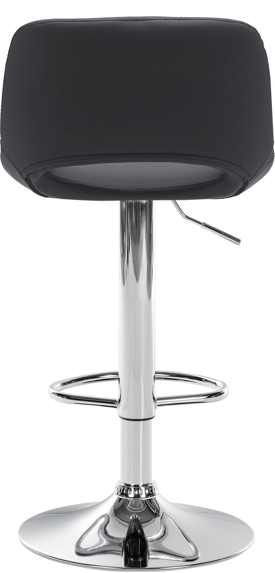 Lot de 2 Tabourets de Bar avec Dossier Réglables Pivotants 106 Similicuir Noir - image 4