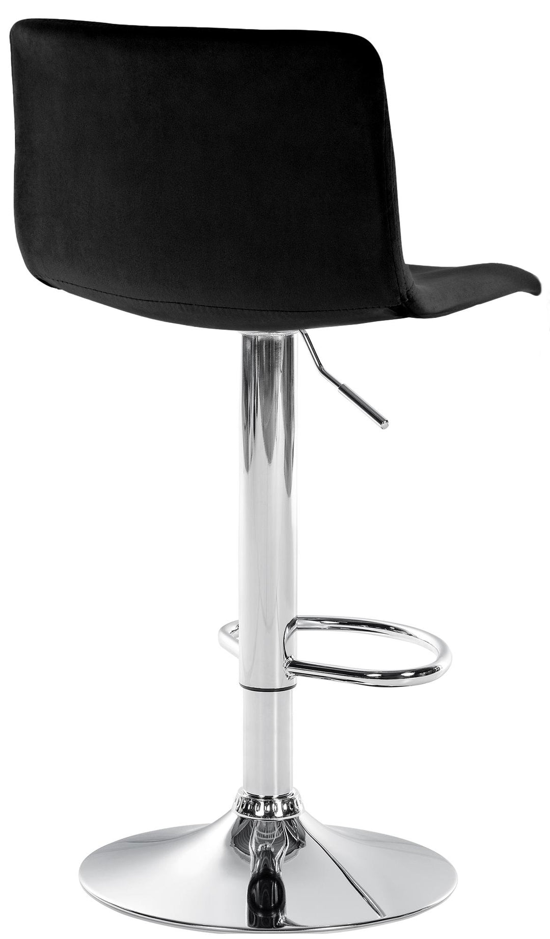 Tabouret de Bar avec Dossier Réglable Pivotant 105 Velours Noir - image 7