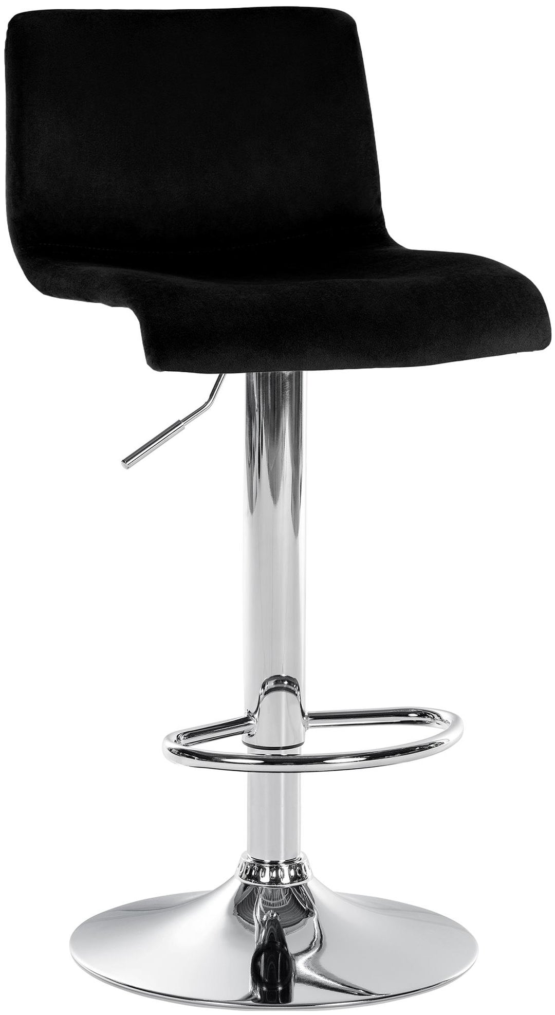 Tabouret de Bar avec Dossier Réglable Pivotant 105 Velours Noir