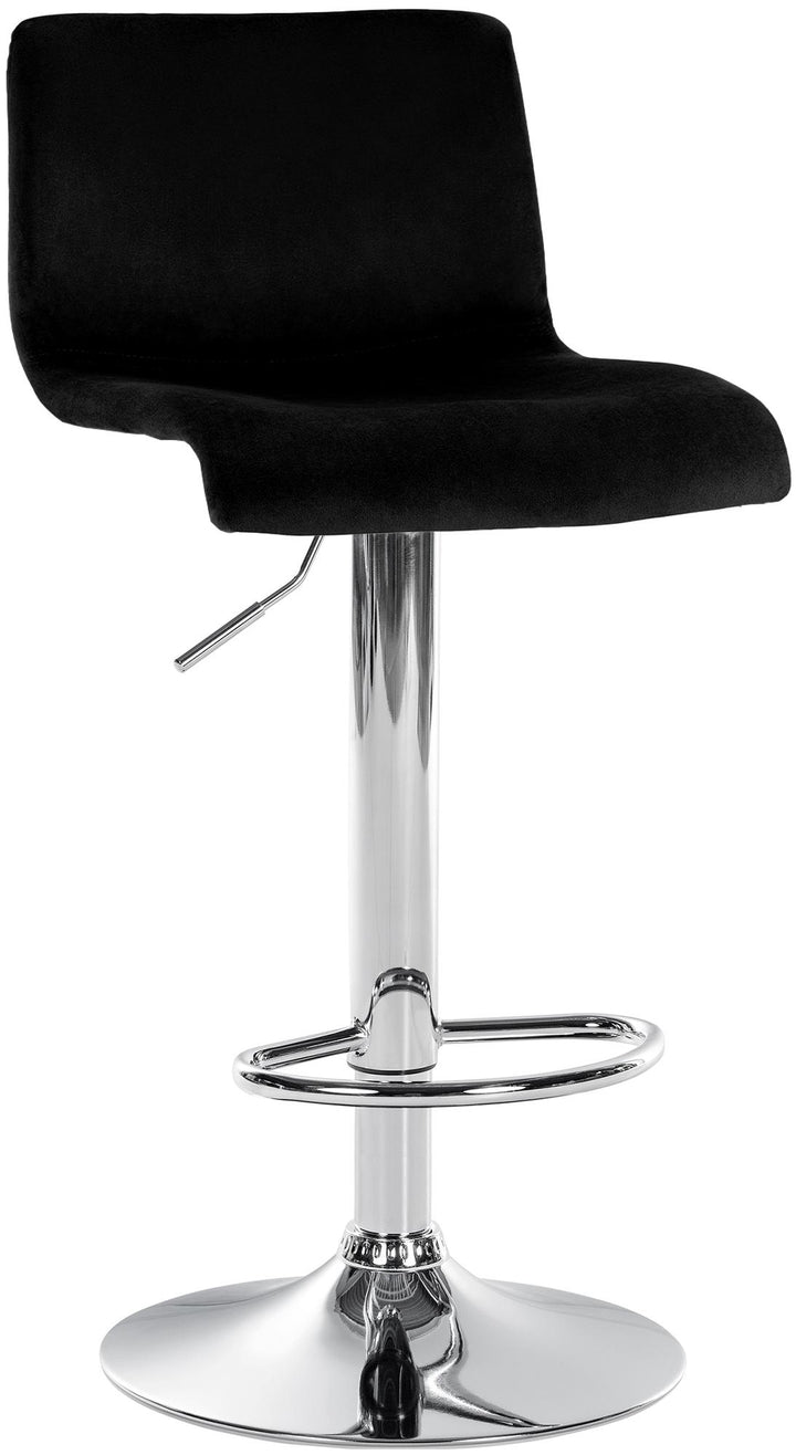 Tabouret de Bar avec Dossier Réglable Pivotant 105 Velours Noir