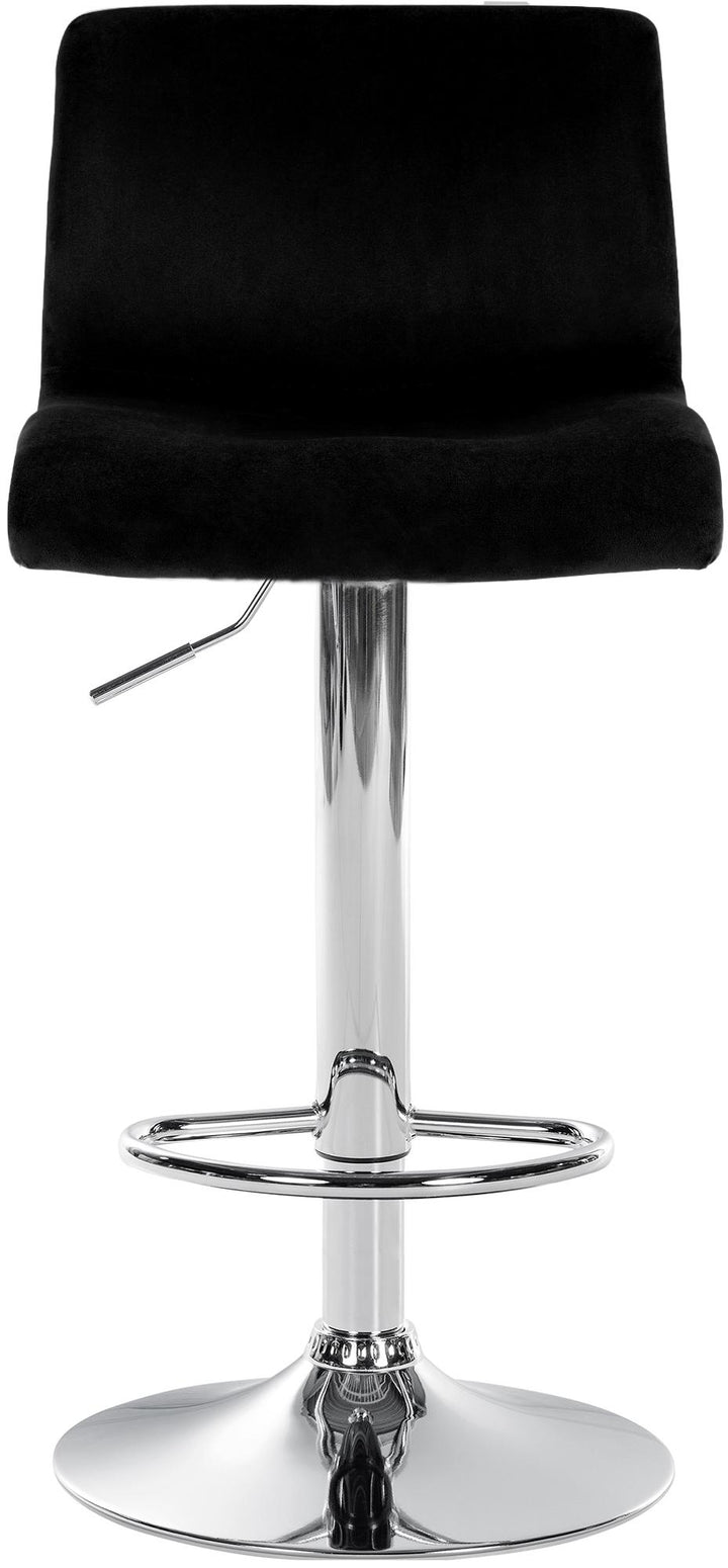 Tabouret de Bar avec Dossier Réglable Pivotant 105 Velours Noir - image 5