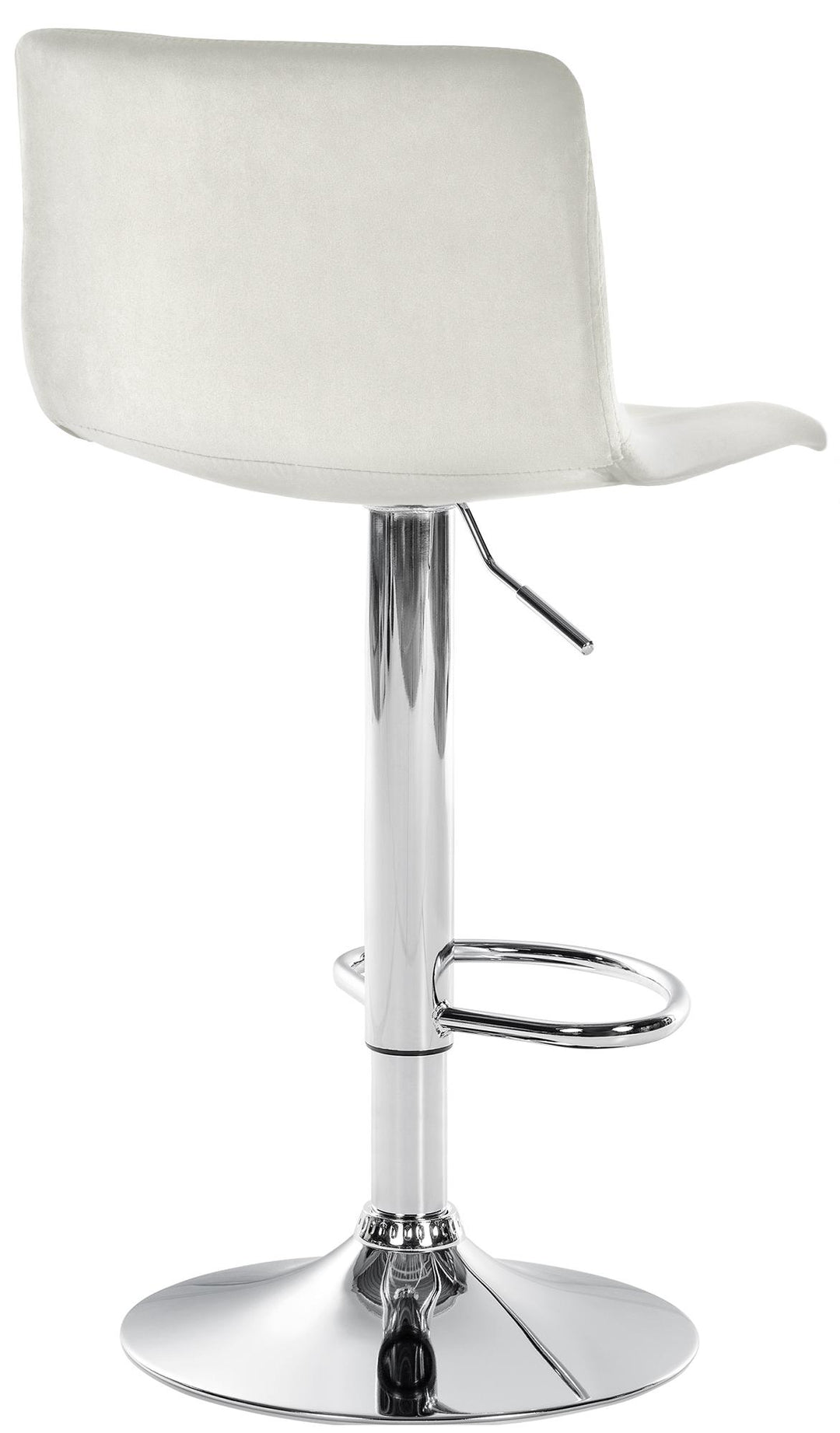 Tabouret de Bar avec Dossier Réglable Pivotant 105 Velours Crème - image 7