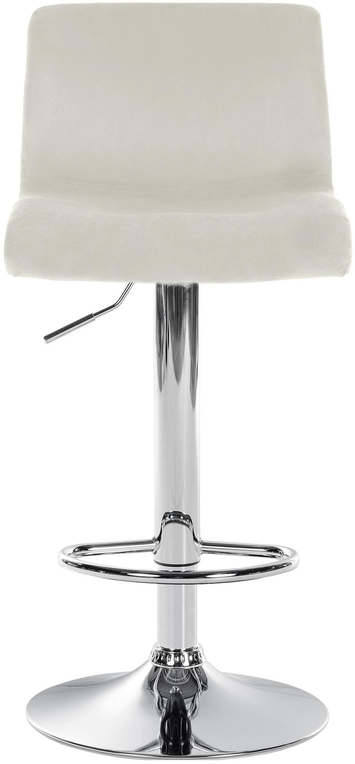 Tabouret de Bar avec Dossier Réglable Pivotant 105 Velours Crème - image 5