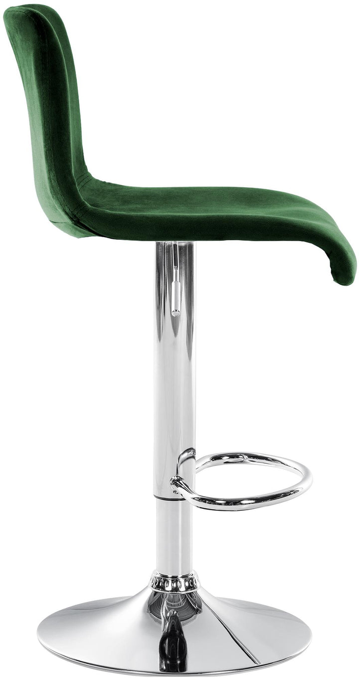 Tabouret de Bar avec Dossier Réglable Pivotant 105 Velours Vert - image 6