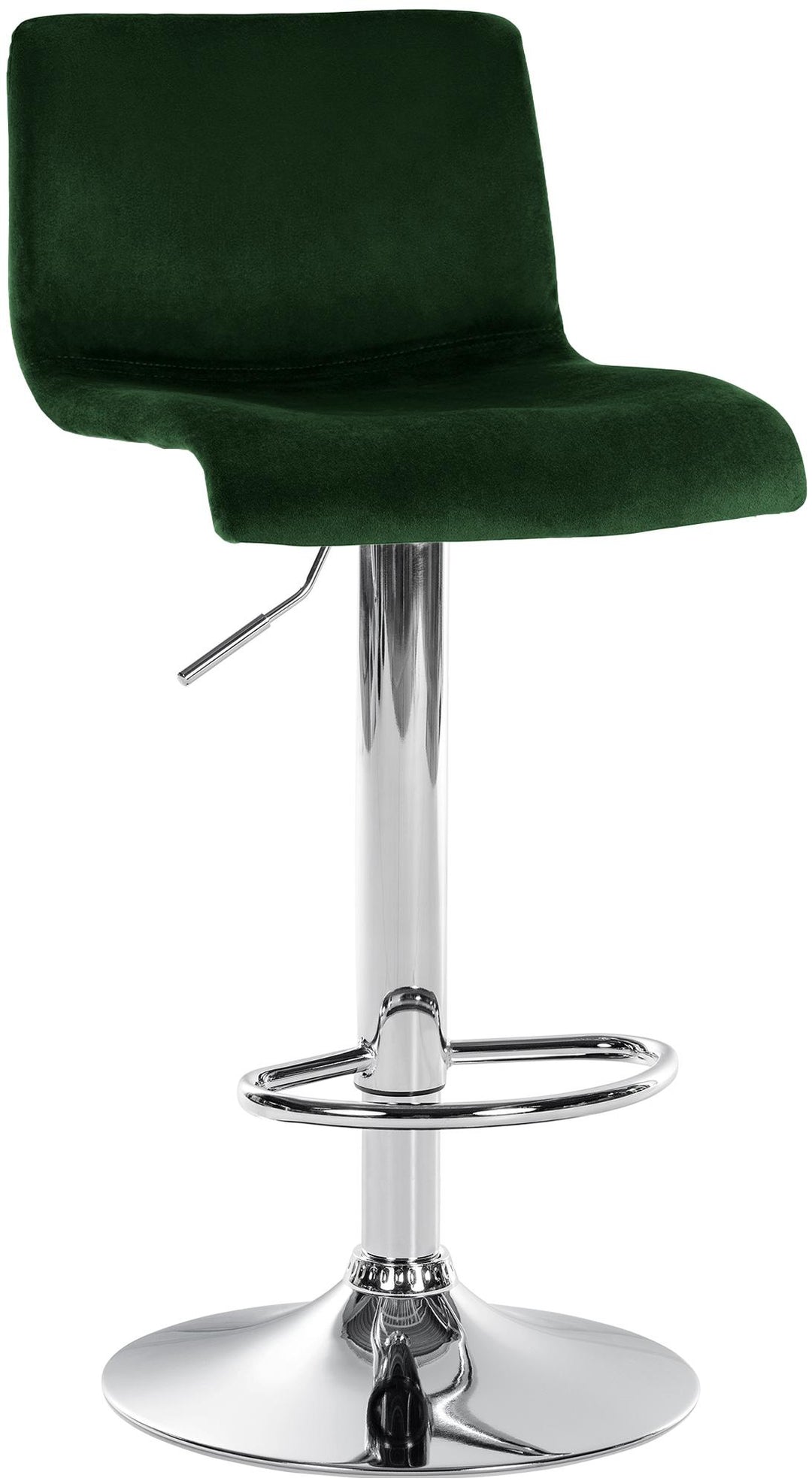 Tabouret de Bar avec Dossier Réglable Pivotant 105 Velours Vert