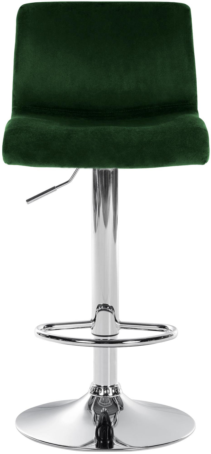 Tabouret de Bar avec Dossier Réglable Pivotant 105 Velours Vert - image 5
