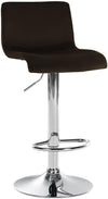 Tabouret de Bar avec Dossier Réglable Pivotant 105 Velours Marron