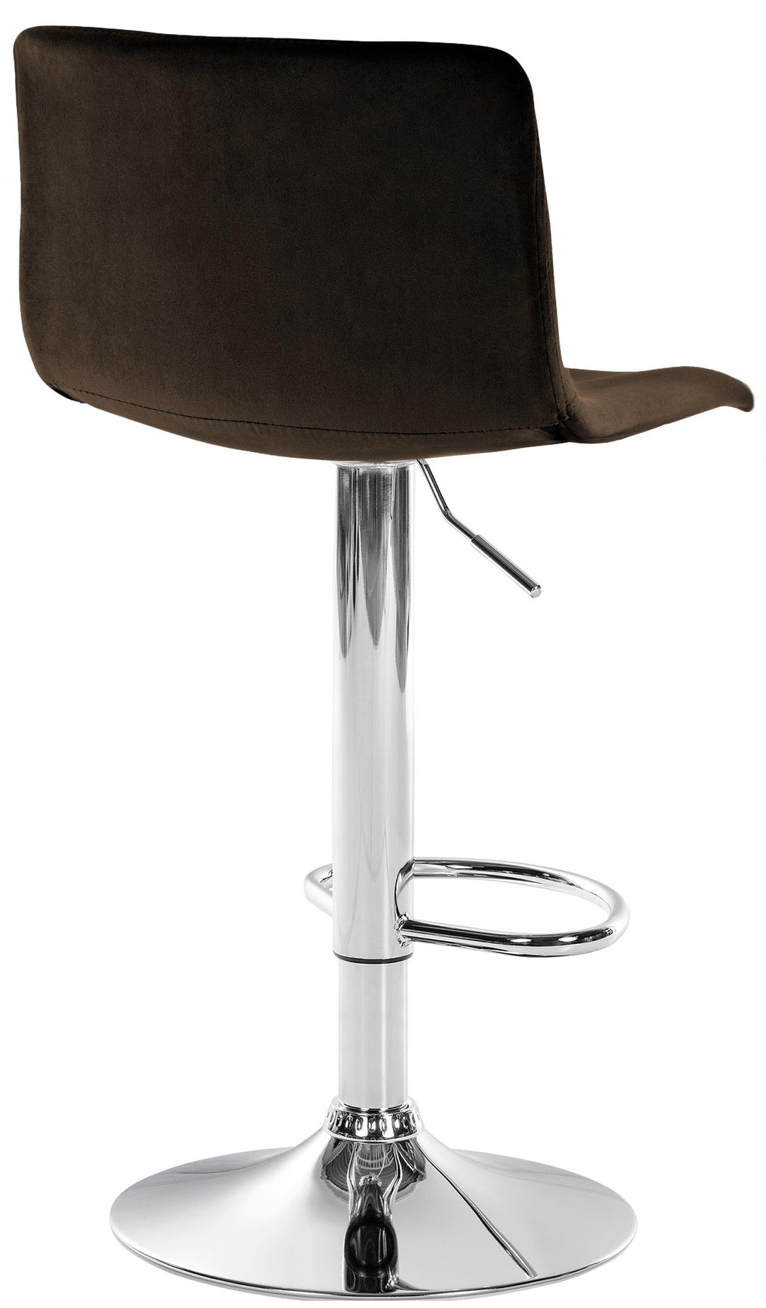 Tabouret de Bar avec Dossier Réglable Pivotant 105 Velours Marron - image 7