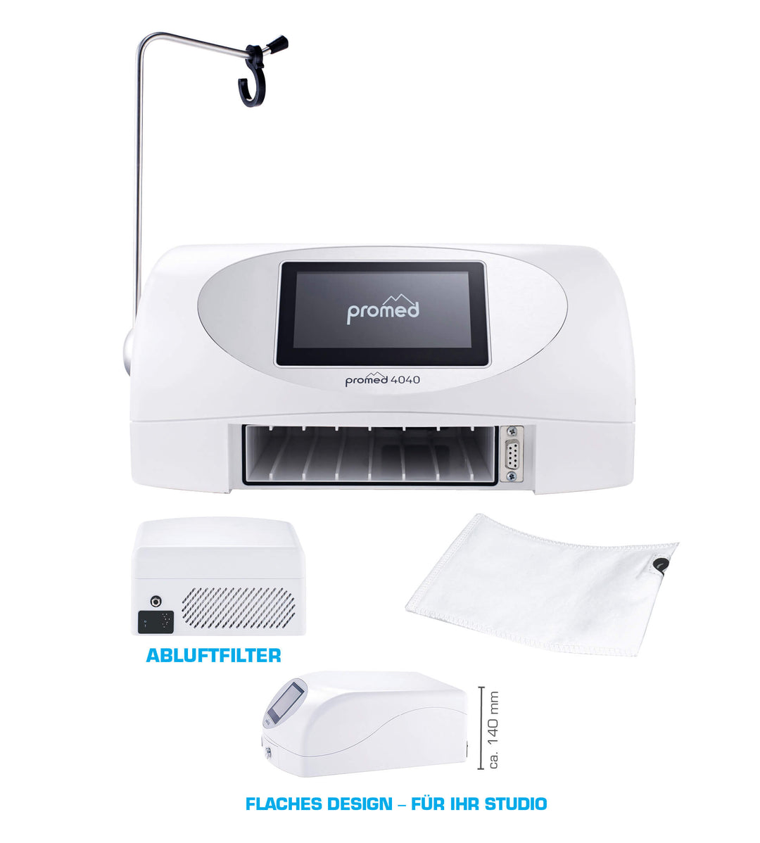 Ponceuse Ongle Promed 4040 avec Aspiration