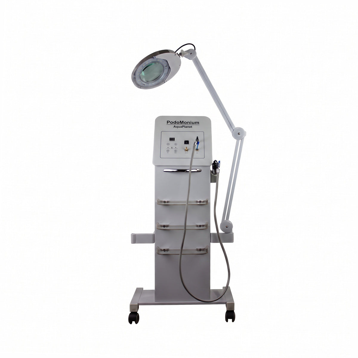 Ponceuse Ongle PodoMonium Aquaplanet sur Colonne avec Lampe Loupe