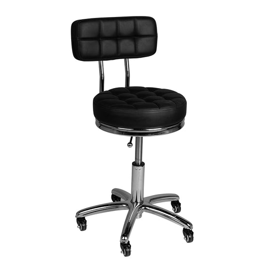Tabouret à Roulettes Réglable AM-877 Noir