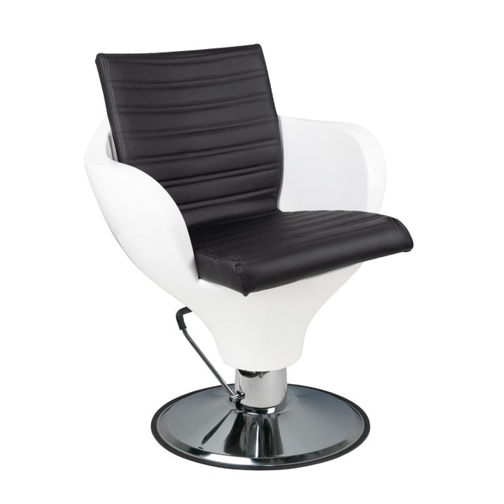 Fauteuil de Coiffeur Gabbiano Ferrara Blanc Noir 1