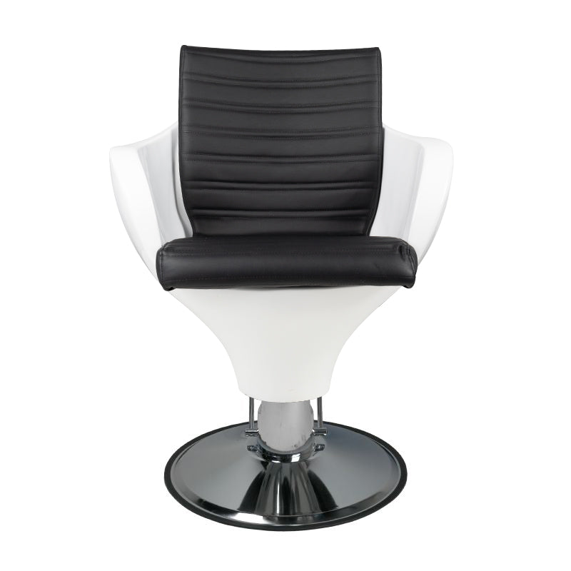 Fauteuil de Coiffeur Gabbiano Ferrara Blanc Noir 2