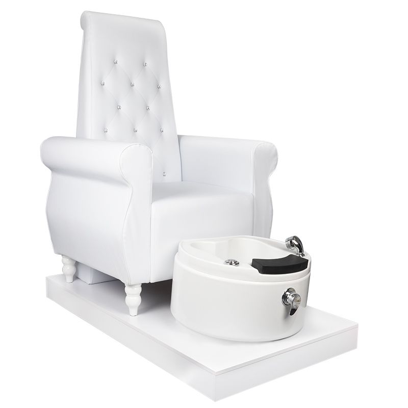 Fauteuil Pédicure Spa Crystal Blanc 1