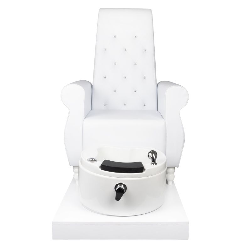 Fauteuil Pédicure Spa Crystal Blanc 3