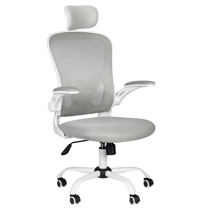 Chaise de bureau Max Confort 73H Blanc-Grau 1