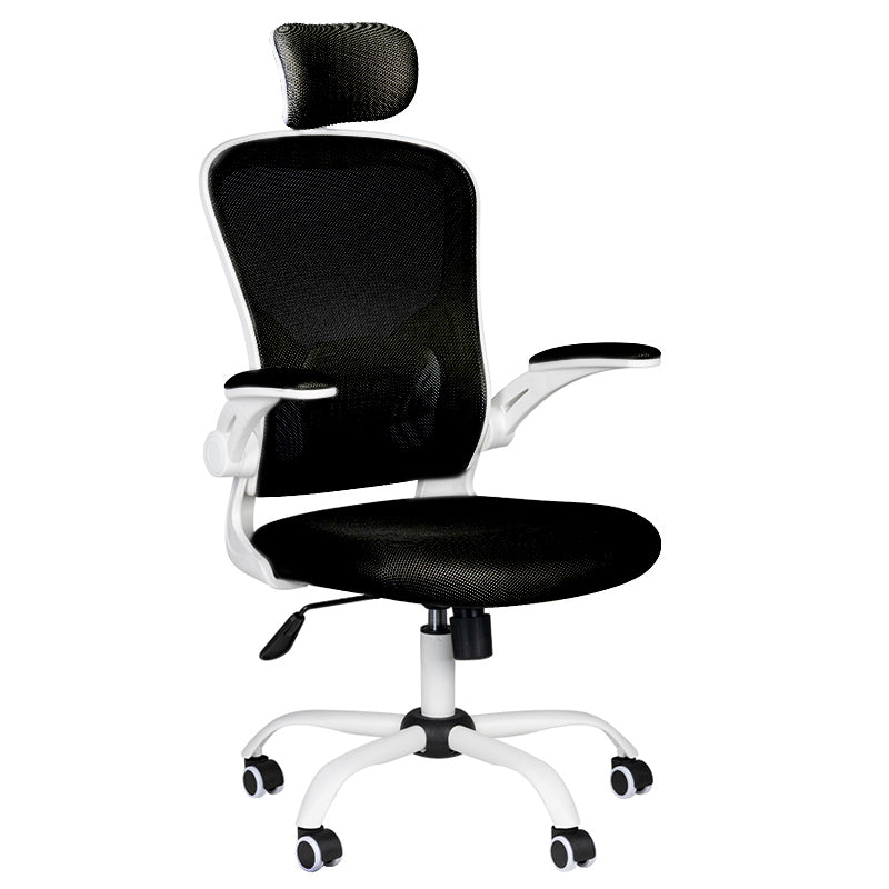 Chaise de bureau Max Confort 73H Blanc-Noir 1