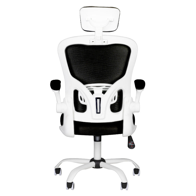 Chaise de bureau Max Confort 73H Blanc-Noir 2