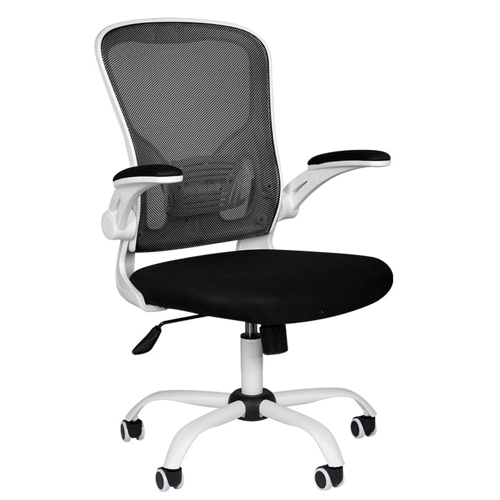 Chaise de bureau Confort 73 Blanc-Noir 1