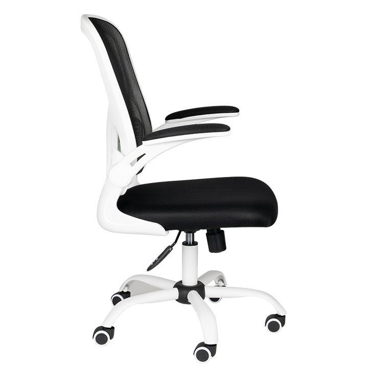 Chaise de bureau Confort 73 Blanc-Noir 2