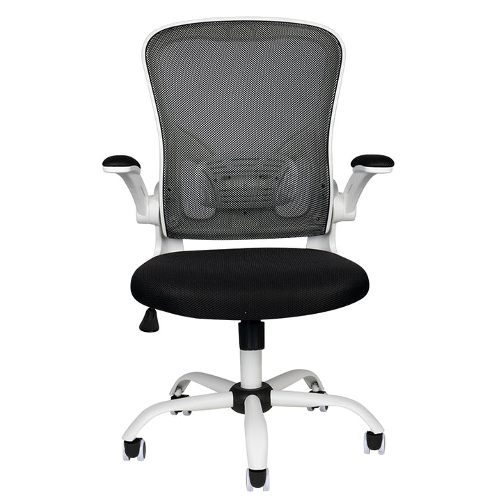 Chaise de bureau Confort 73 Blanc-Noir 4