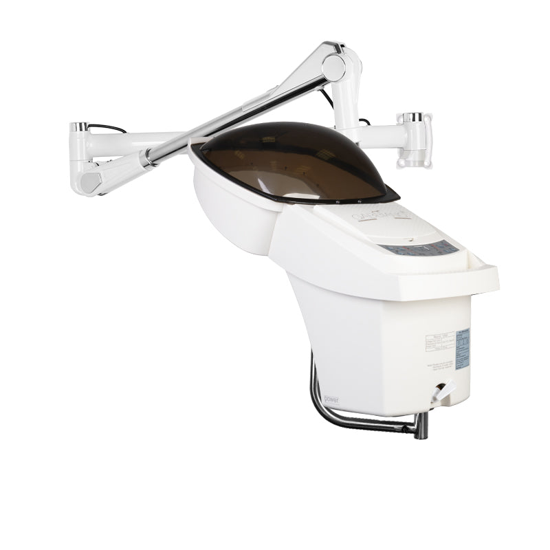 Casque à Vapeur avec Support Mural et l'ozonisation active 408D Blanc 3