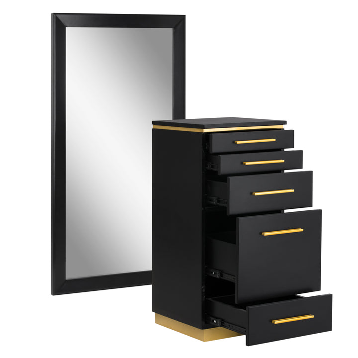 Miroir de Coiffure Gabbiano avec Cabinet YR-9017 6