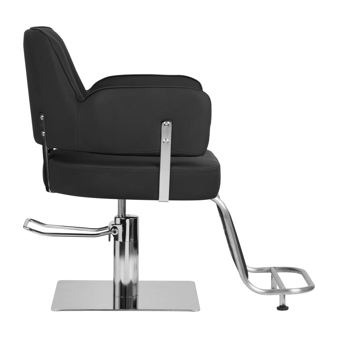 Fauteuil de Coiffeur Gabbiano Linz Argent Noir 2