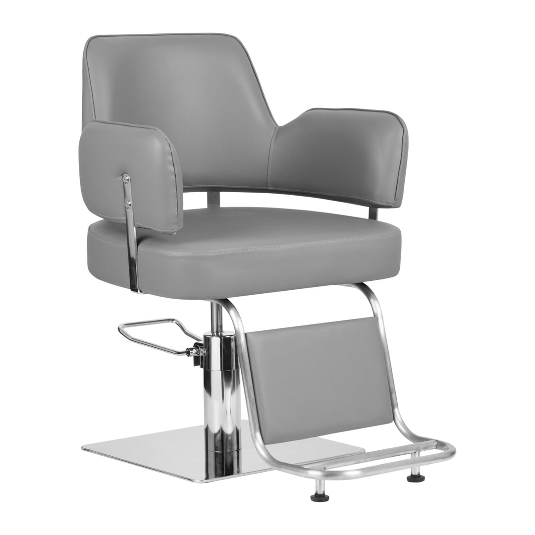 Fauteuil de Coiffeur Gabbiano Linz Argent Gris 1