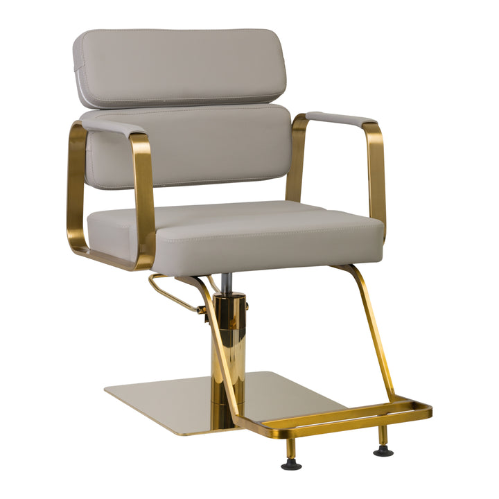 Fauteuil de Coiffeur Gabbiano Porto Gold Gris 1