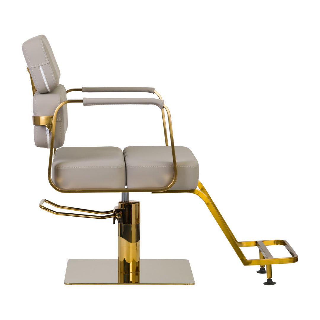 Fauteuil de Coiffeur Gabbiano Porto Gold Gris 2