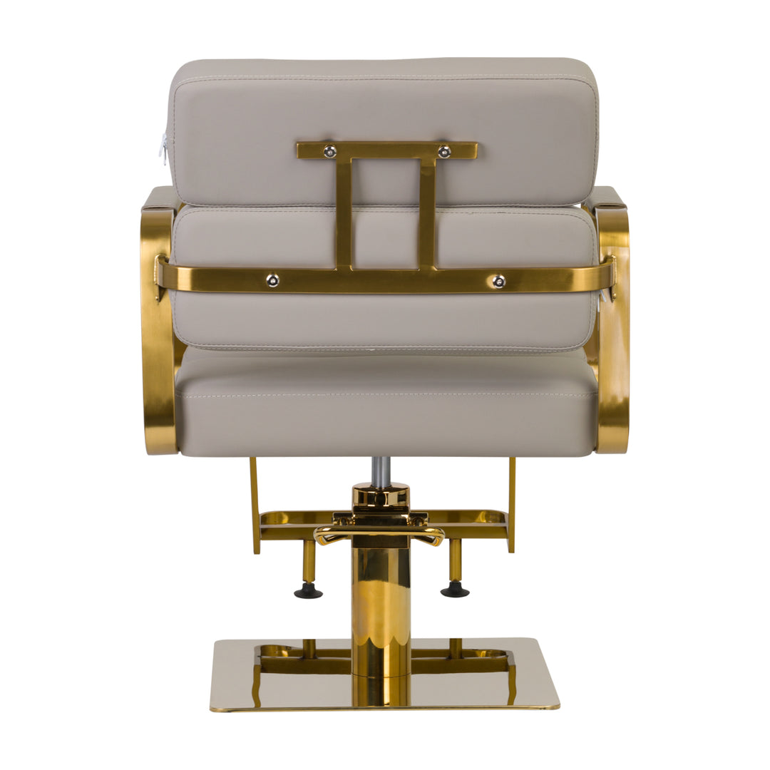 Fauteuil de Coiffeur Gabbiano Porto Gold Gris 4