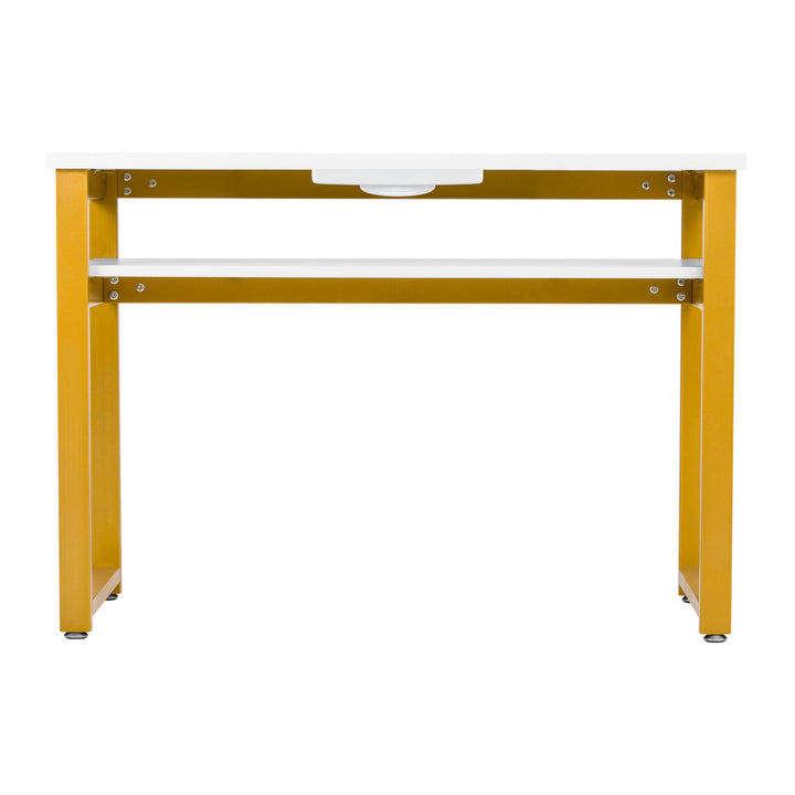 Table de manucure 22G Blanc-Or avec aspiration 3