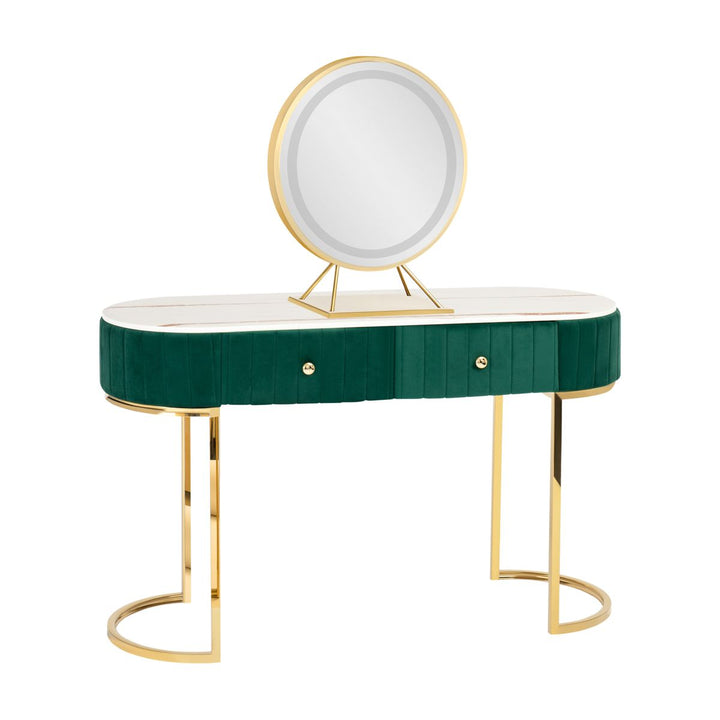 Table de toilette Velours T11 Vert 13